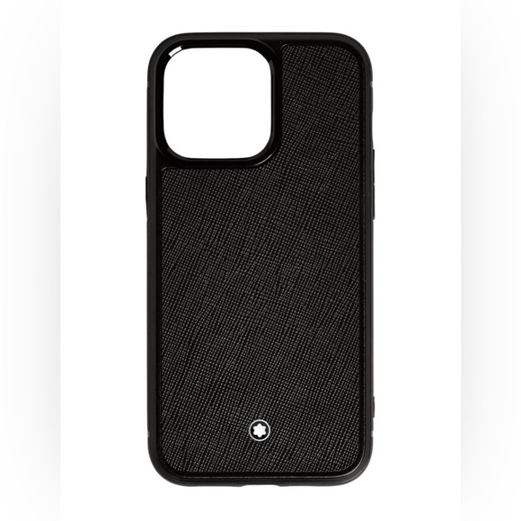 Montblanc Genuine Sartorial Leather Hard Cover Phone Case for iPhone 12 mini
